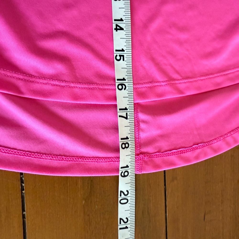 Nike Training Dri-FIT Hot Pink Cropped High Low T-Shirt Size Medium - Picture 7 of 7